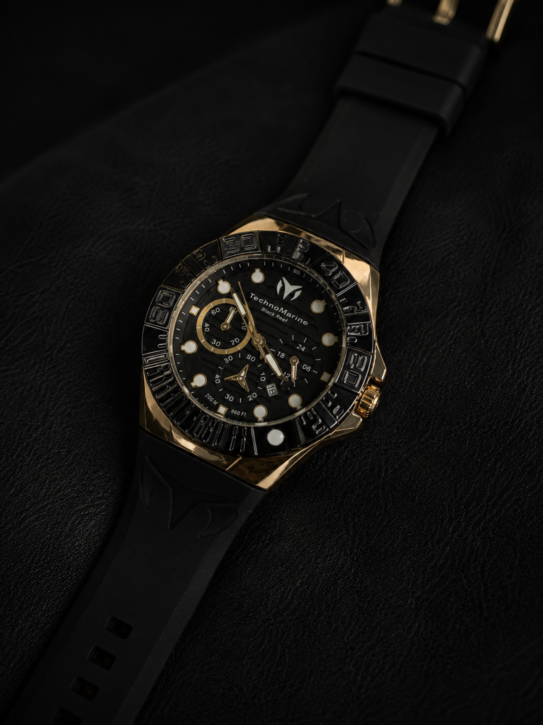 TECHNOMARINE NEGRO/DORADO