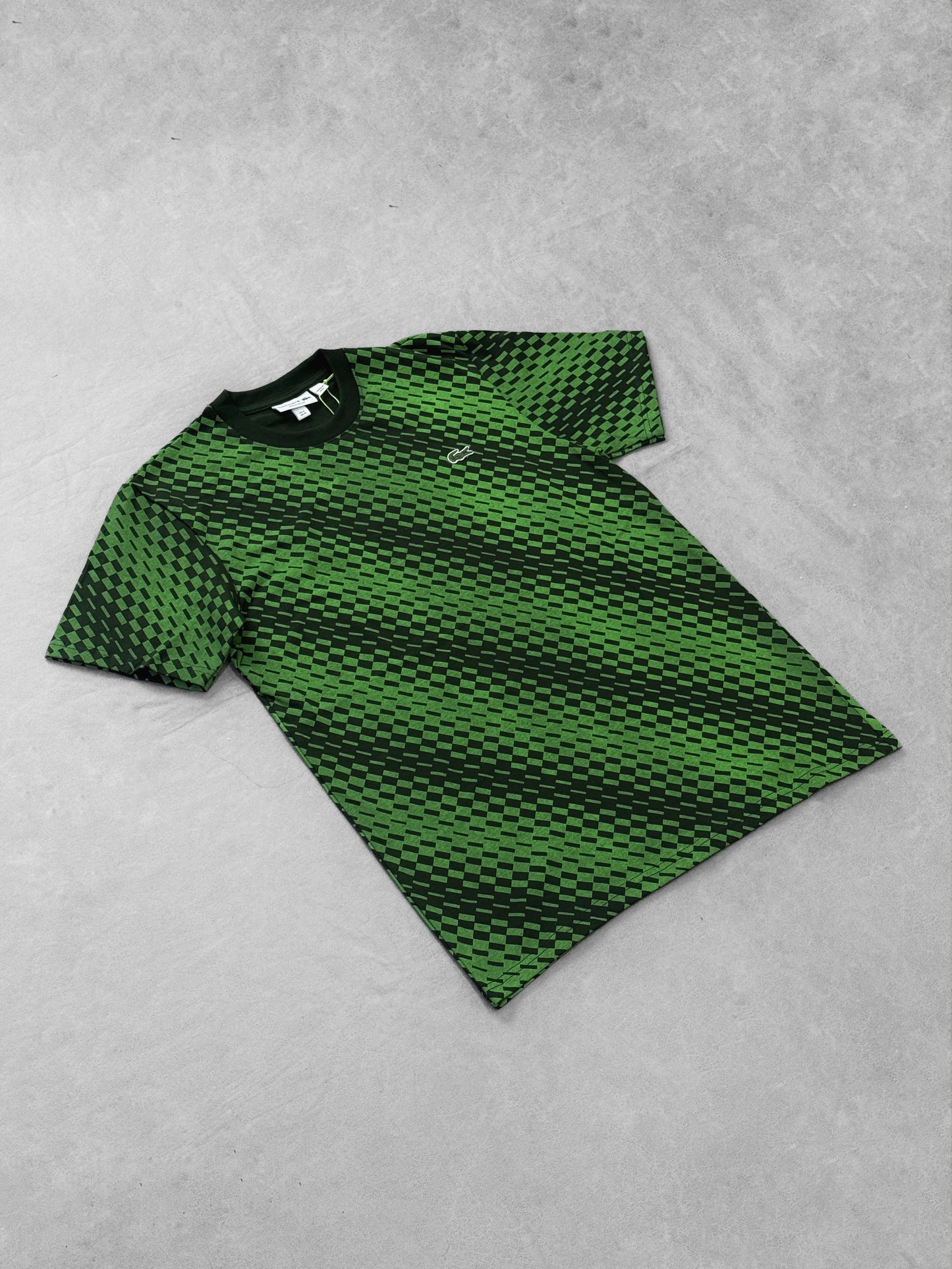LACOSTE VERDE RECUADROS MONOGRAMA
