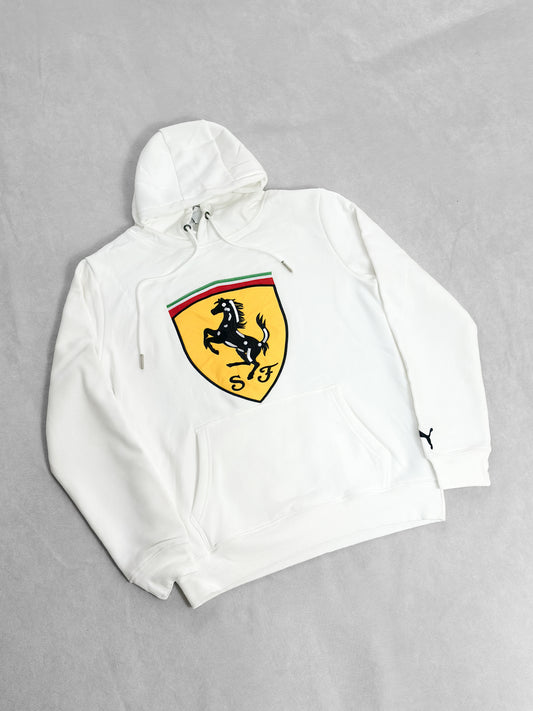 FERRARI BLANCO LOGO CENTRO
