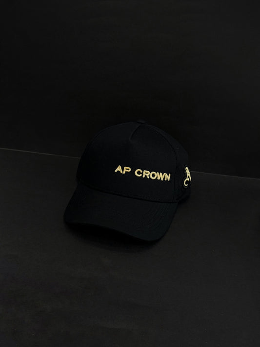 AP CROWN NEGRA LETRAS BEIGE