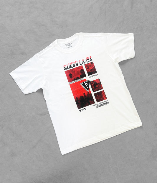 GUESS RECUADROS BLANCA