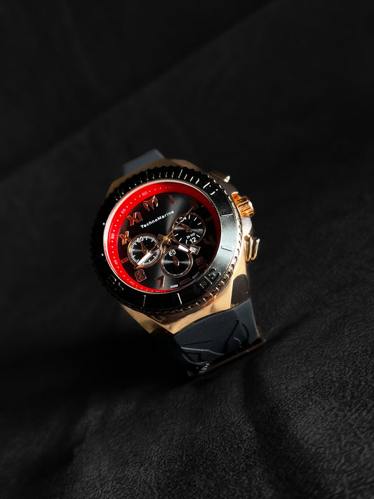 TECHNOMARINE NEGRO/ROJO/DORADO