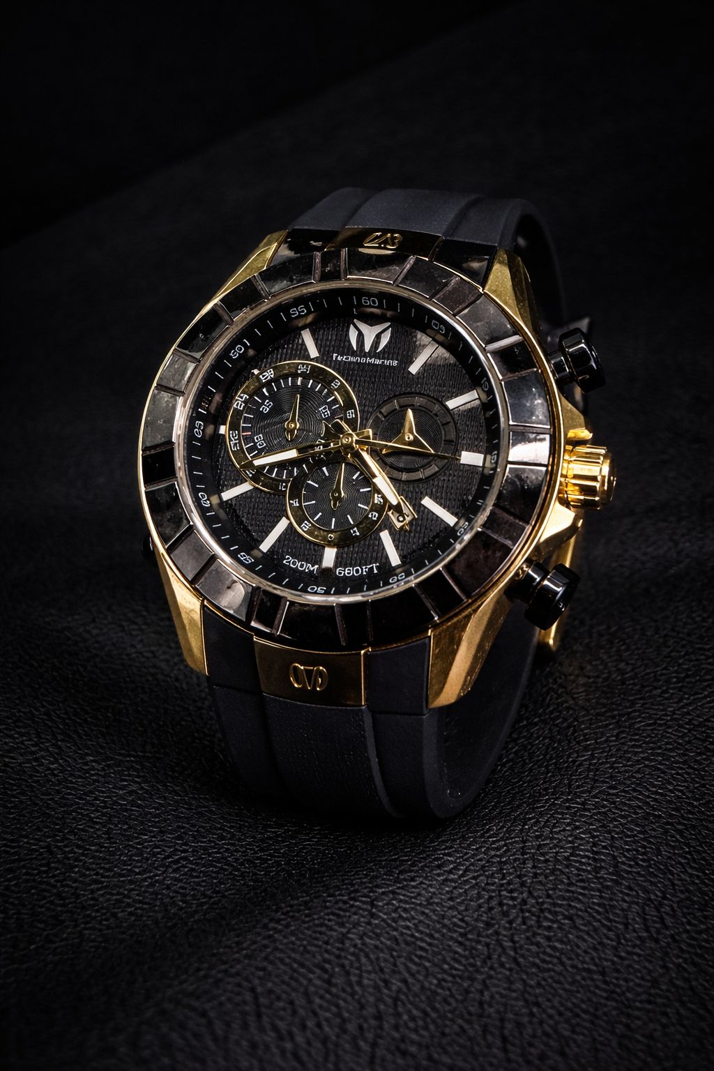 TECHNOMARINE NEGRO DORADO CRONO